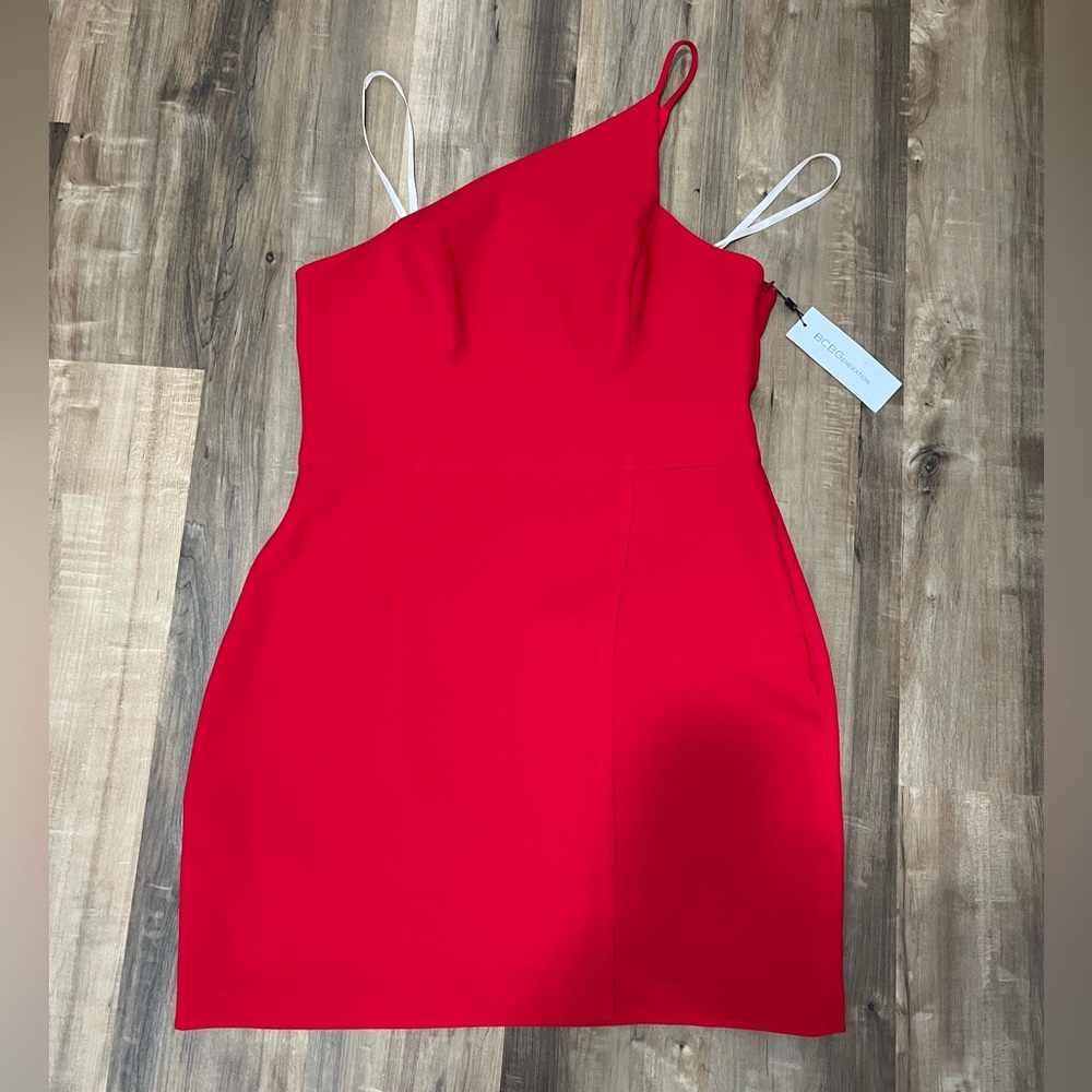 BCBGeneration Cocktail One Shoulder Dress 10